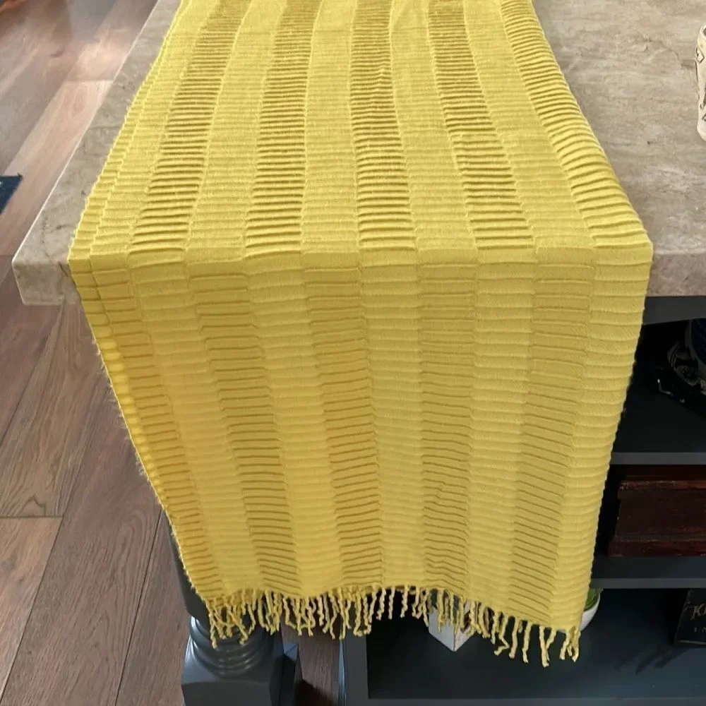 West Elm Yellow Throw